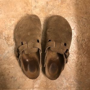 Tan Suede Slip-On Birkenstock’s